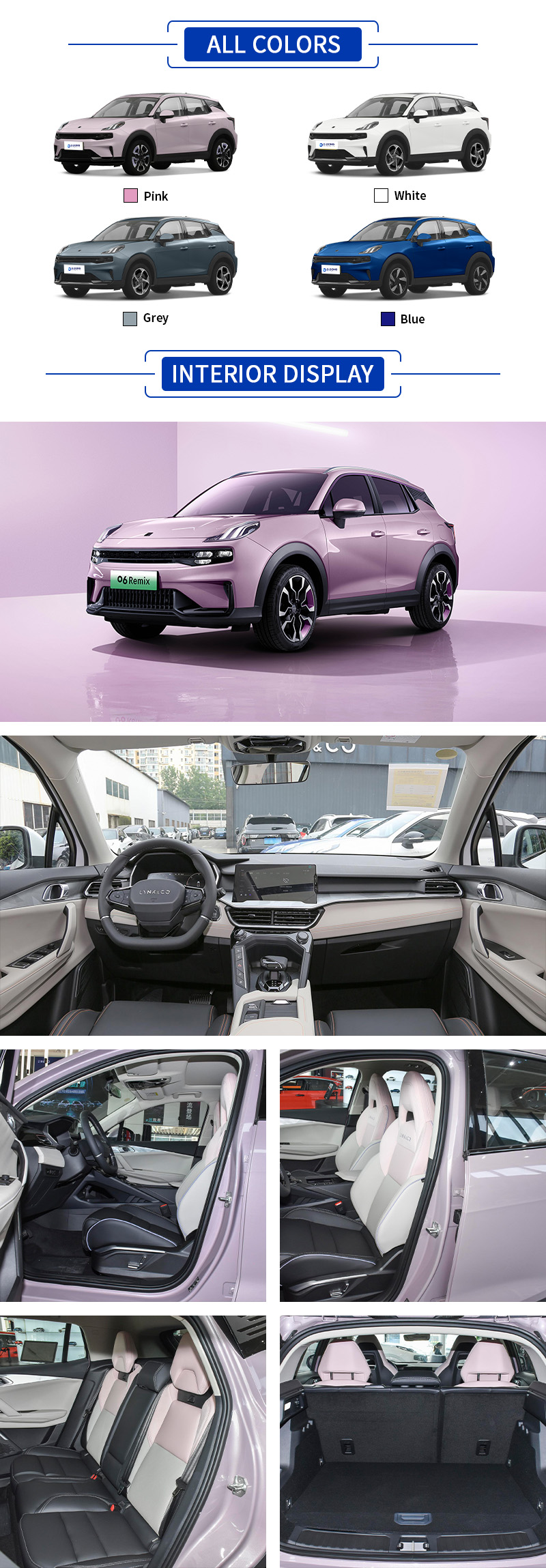 LYNK&CO 06 PHEV All Colors,LYNK&CO 06 PHEV All Interior Display